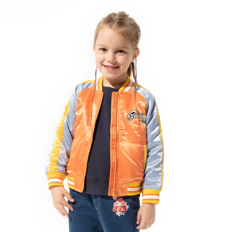 EVISUKIZZU秋冬童装佛头刺绣棒球夹克加厚外套2EAKZB1JK710XXPQ