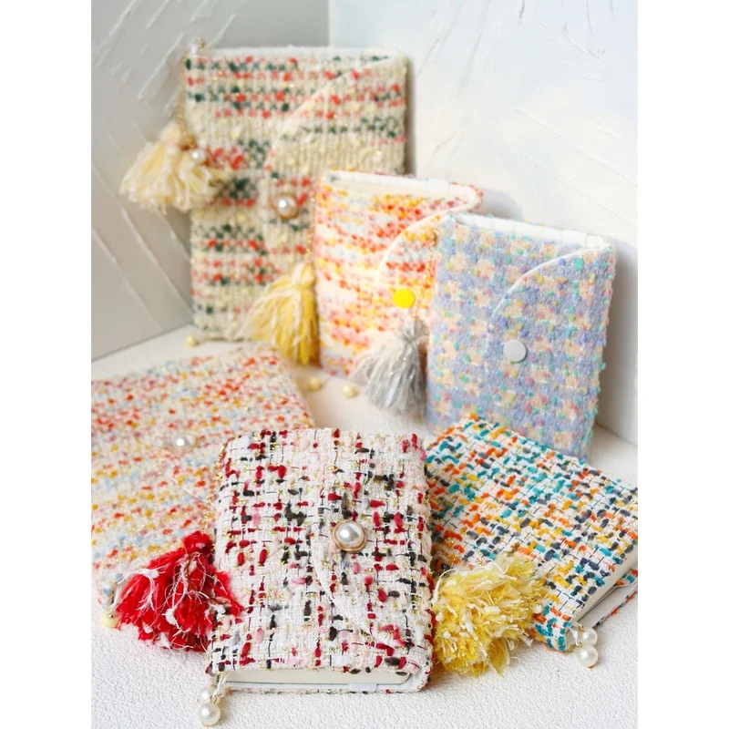 真我 糯彩糖豆 小香风手工布书衣A5A6手帐本手账记事本笔记日记礼