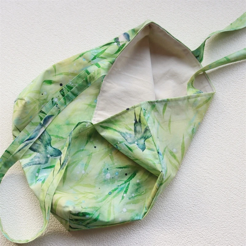 雨燕 手作帆布包 春夏文艺清新大容量单肩包休闲购物袋