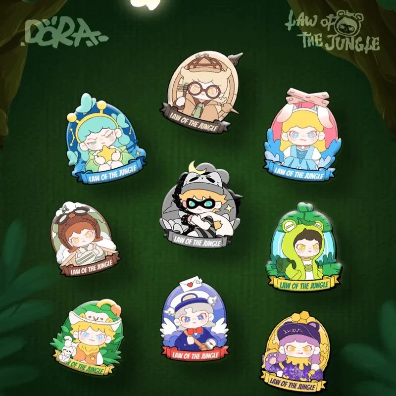 【拆盒】DORA丛林法则徽章盲盒周边摆件挂件