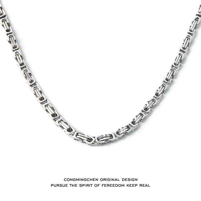 钛钢项链 聪明陈 欧美个性街头高级感锁骨链项链