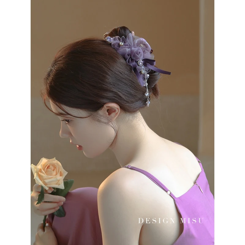 鲨鱼夹发夹后脑勺抓夹女大号头发夹子头饰发卡202