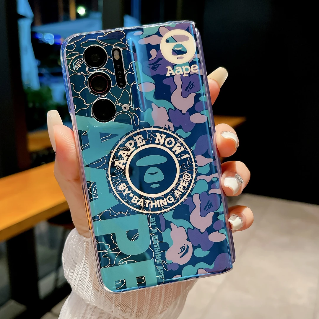 适用OPPOFindN手机壳FindN2新款个性潮牌蓝光涂鸦折叠防摔保护套
