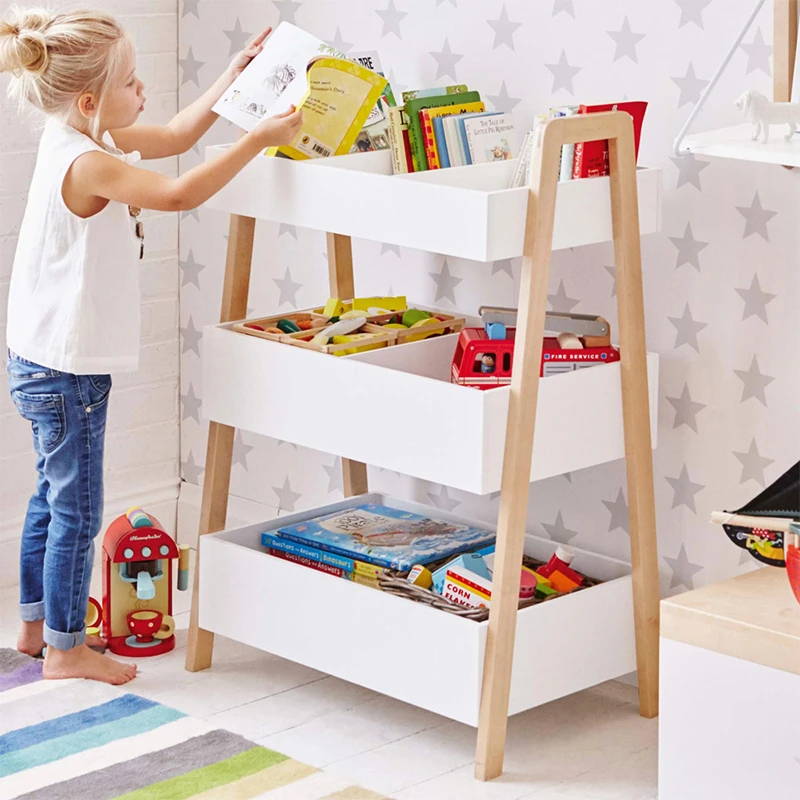 豆米宝贝玩具收纳玩具柜架置物架多层积木分类整理架幼儿园儿童区