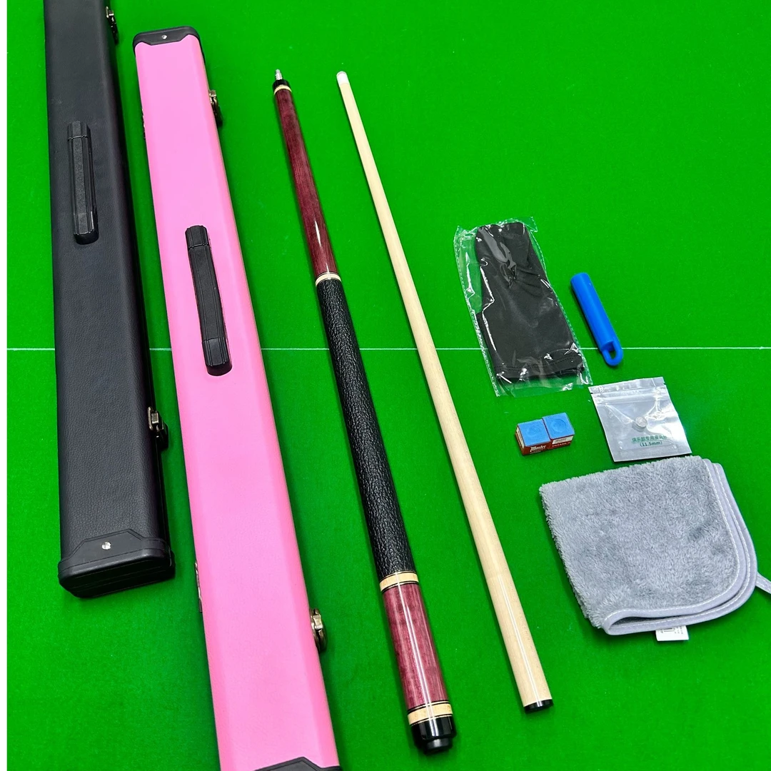 手工二分之一大头杆 主体紫心木 蜥蜴皮握把 金丝镶嵌 套环