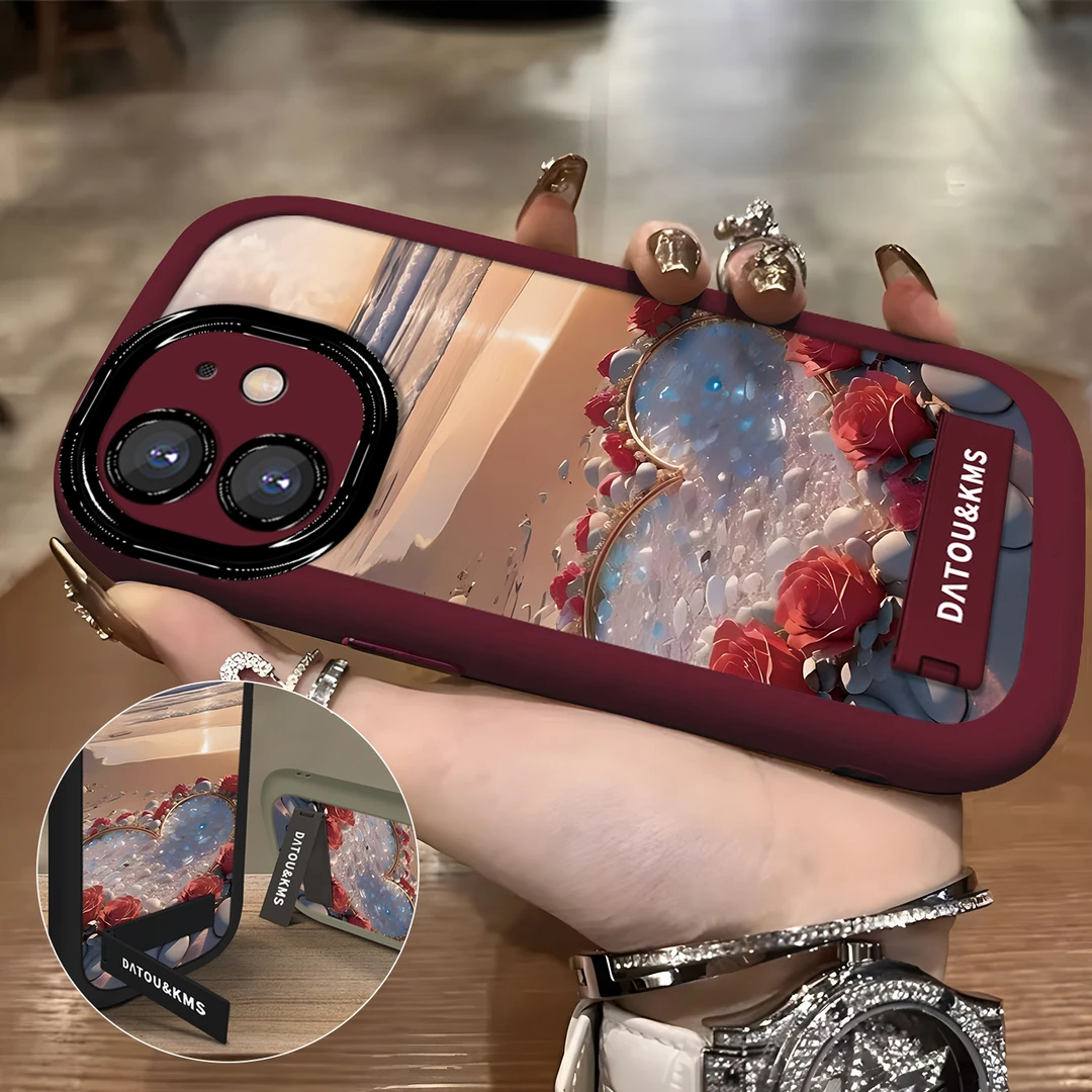 适用于【苹果】12新款创意时尚爱情海潮流同款防摔手机壳