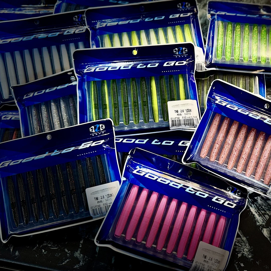 2024新品G2G刘缘设计2.6寸沉水T棒独特下摆动作SENKO粗面条渔具