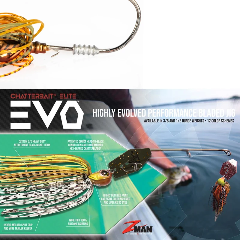 美国Zman新款挡水板ChatterbaitEliteEVO高品质渔具