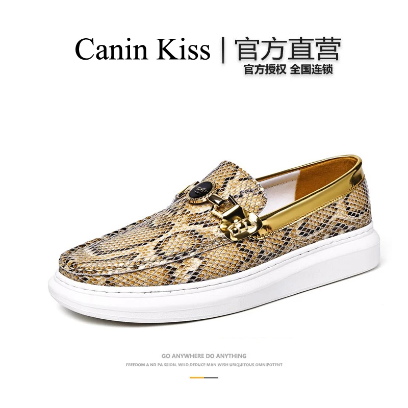 法国Canin Kiss官方正品奢侈男皮鞋羊皮透气一脚蹬轻便轻奢乐福鞋