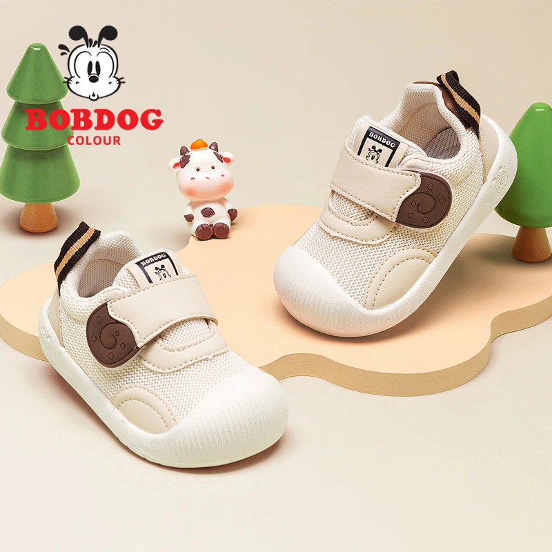 小童2024年秋季新款童鞋网面透气舒适软底防滑婴幼儿步前学步鞋