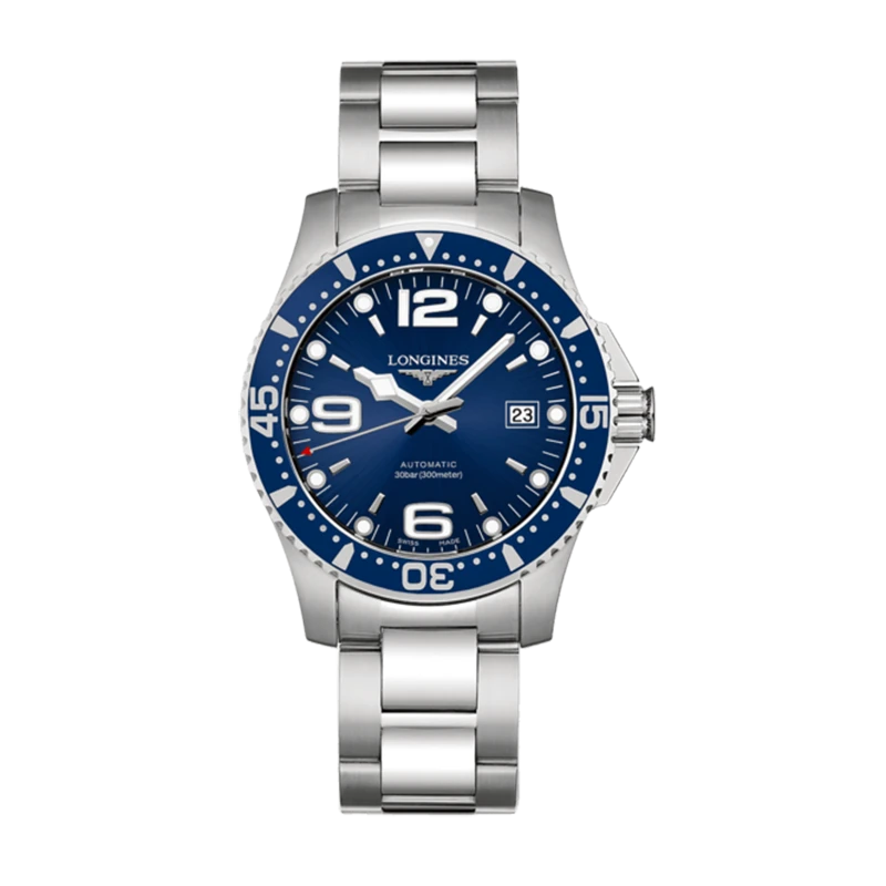 99新 Longines/浪琴 康卡斯L3.742.4.96.6男士机械腕表 表径41mm