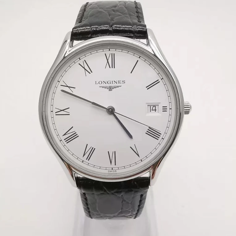 95新 Longines/浪琴 律雅系列L4.759.4.11.2男士石英腕表