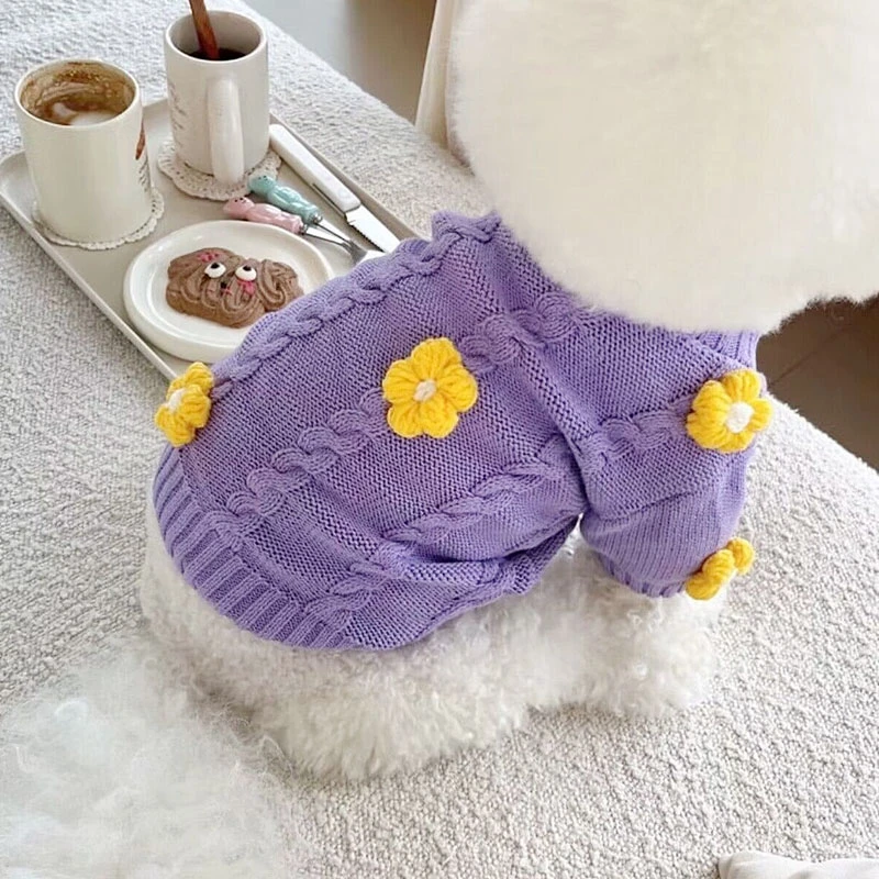 比心宠物毛衣2023秋季新款泰迪比熊小猫猫咪博美狗狗衣服秋冬装