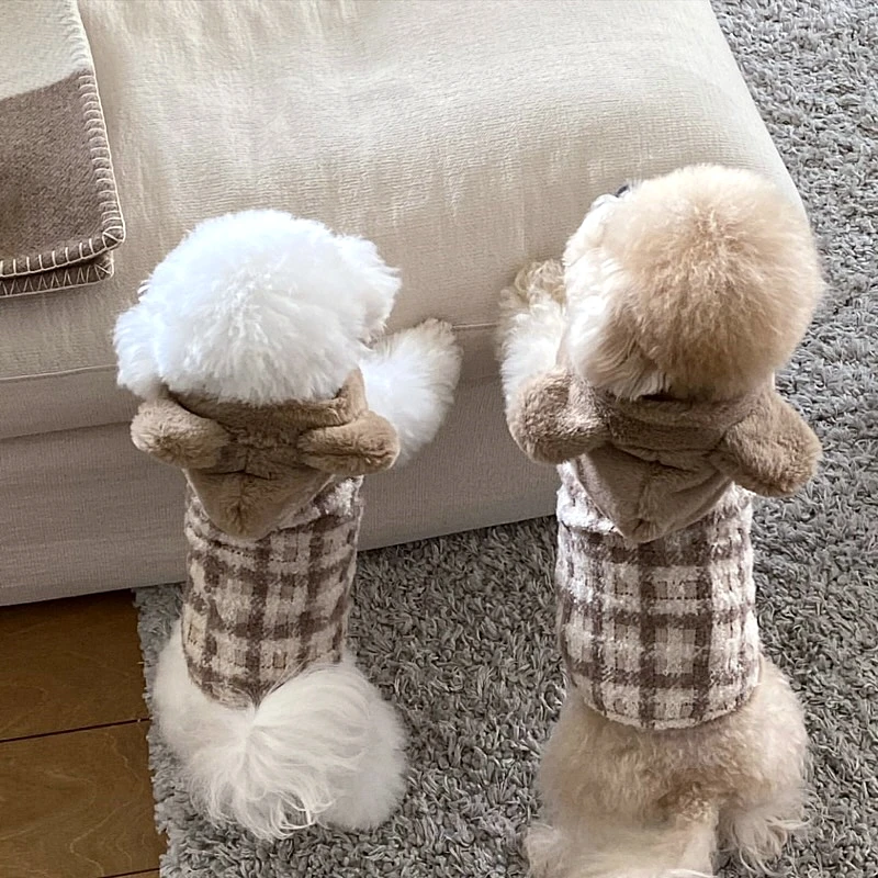 比心宠物棉衣小猫猫咪泰迪比熊博美小型幼犬秋冬装狗狗衣服冬天