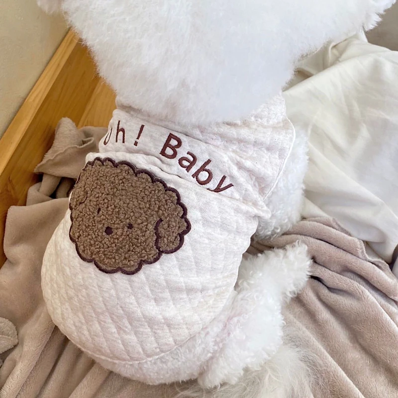 秋冬装小型犬约克夏博美狗狗衣服泰迪马甲贵宾比熊猫猫咪宠物衣服