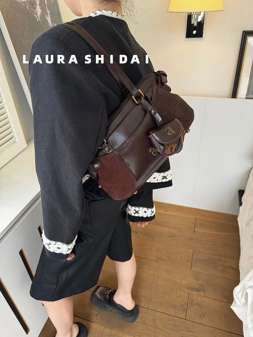 劳拉高级腋下包古良棒球波士顿包设计感手提包包女斜挎包新款