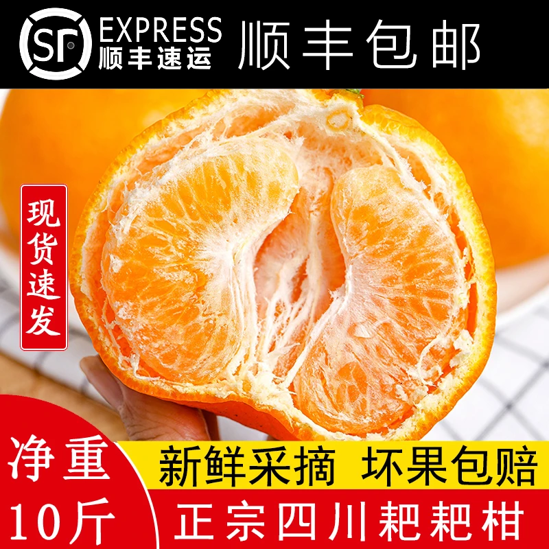 香甜皮薄春见耙耙柑粑粑柑新鲜水果橘子现摘现发甜蜜多汁顺丰10斤