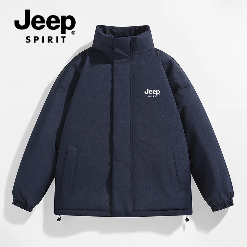 JEEP 吉普棉衣男2024新款冬季加厚男女同款立领百搭宽松棉服外套