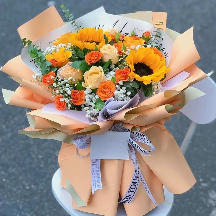 向日葵混搭鲜花速递同城教师节中秋毕业季送老师长辈领导全国配送