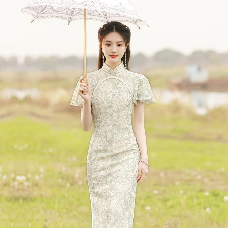 2025新款春夏司藤法式连衣裙气质高端高档年轻款新中式温婉女