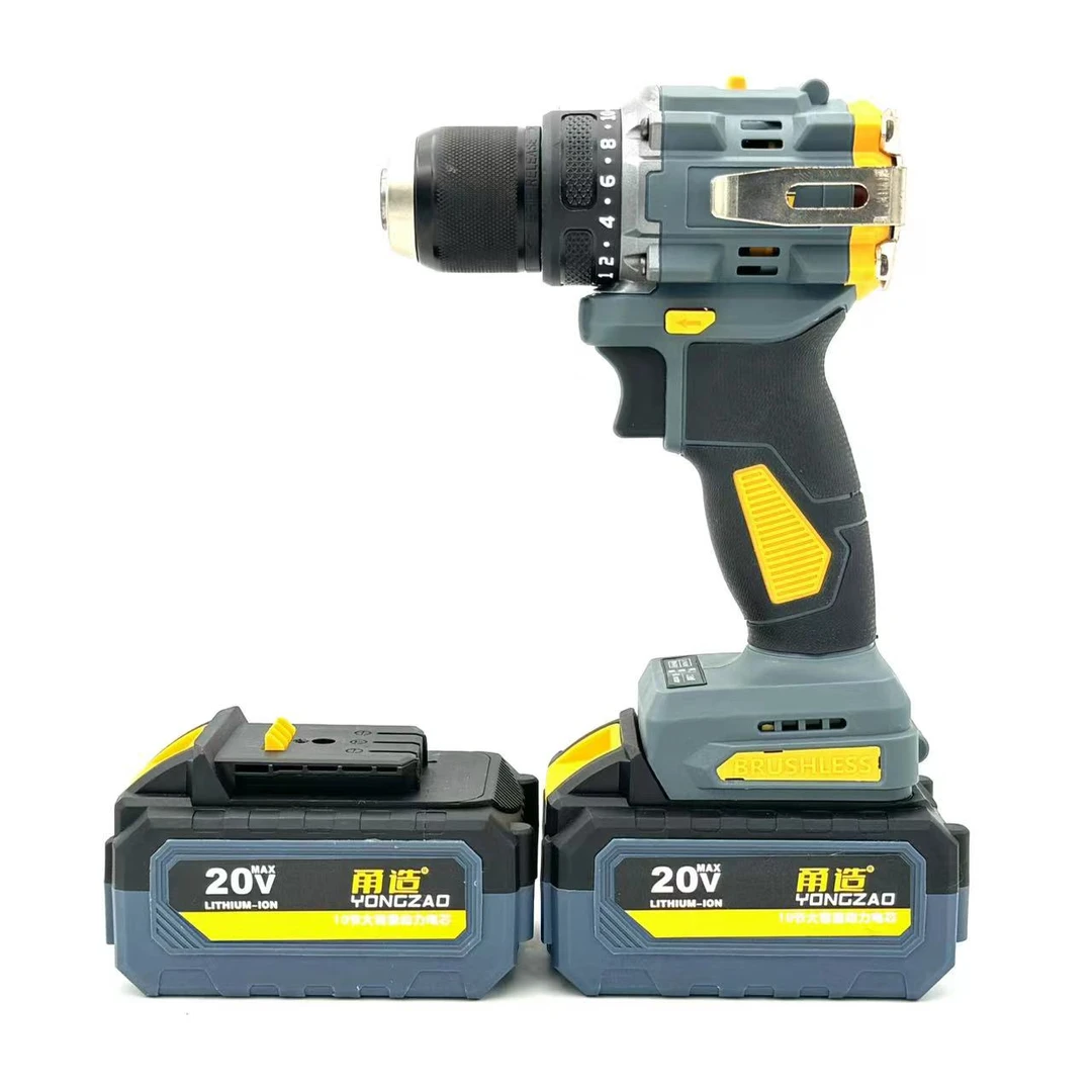 【牧高专属】甬造 新款20V无刷大钢炮电钻大扭矩可敲击二电28097-2