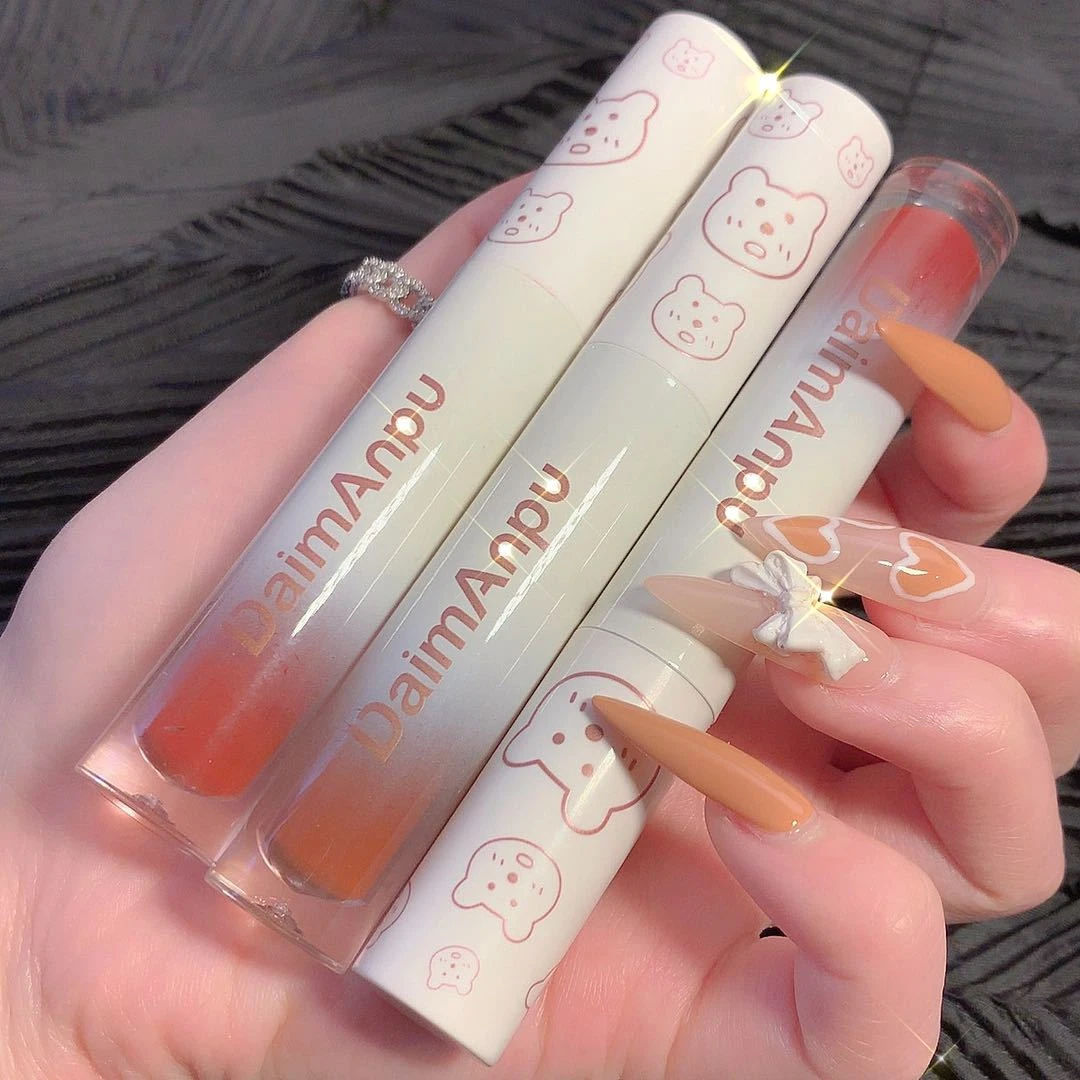 小熊琉光镜面水雾唇釉嘟嘟唇平价口红女学生款唇彩唇蜜高颜值推荐