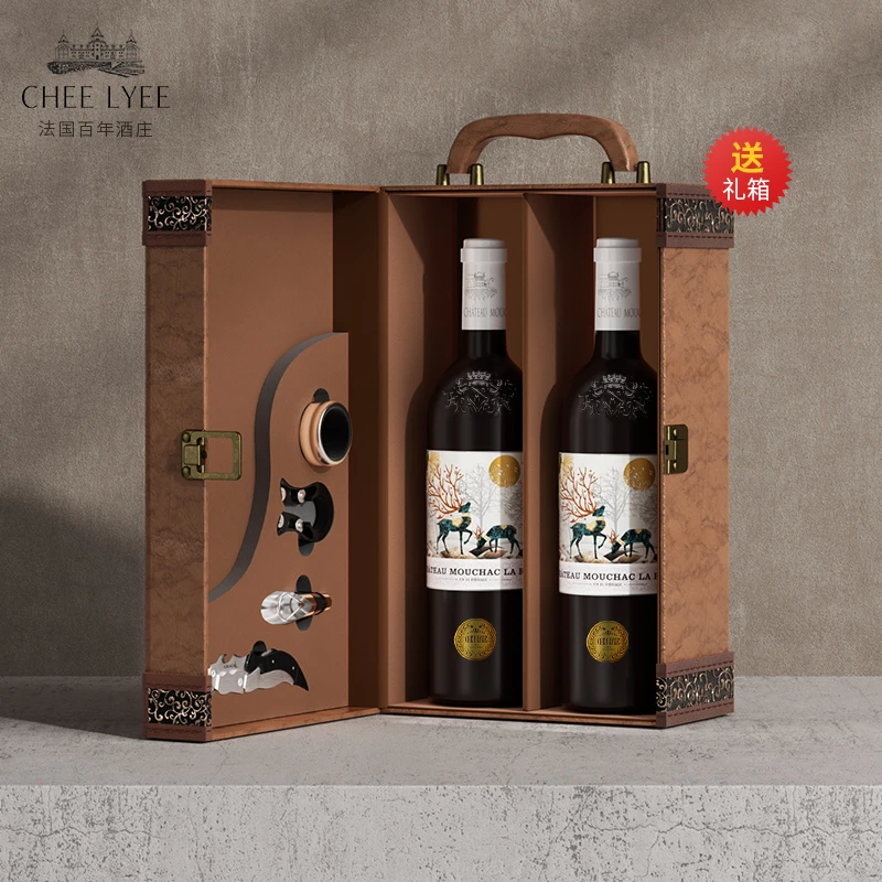 chee lyee金鹿红2018年14度波尔多原瓶原装进口干红葡萄酒