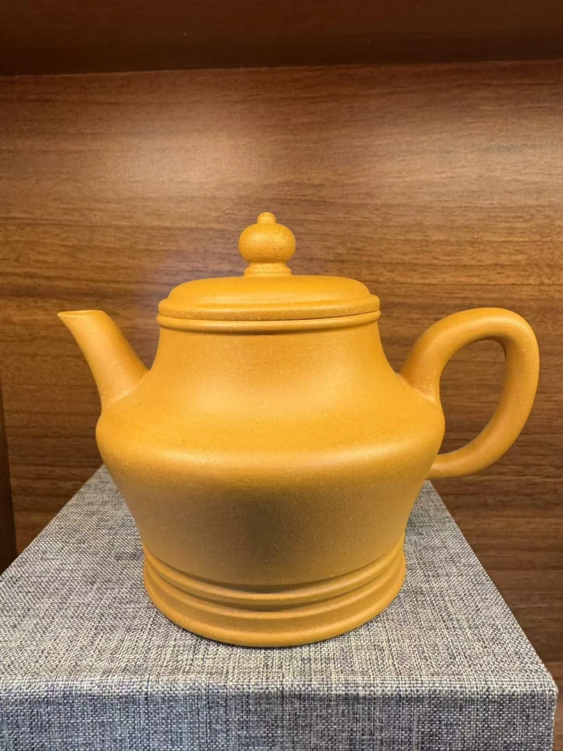 双线宫灯黄金段泥紫砂壶【华】