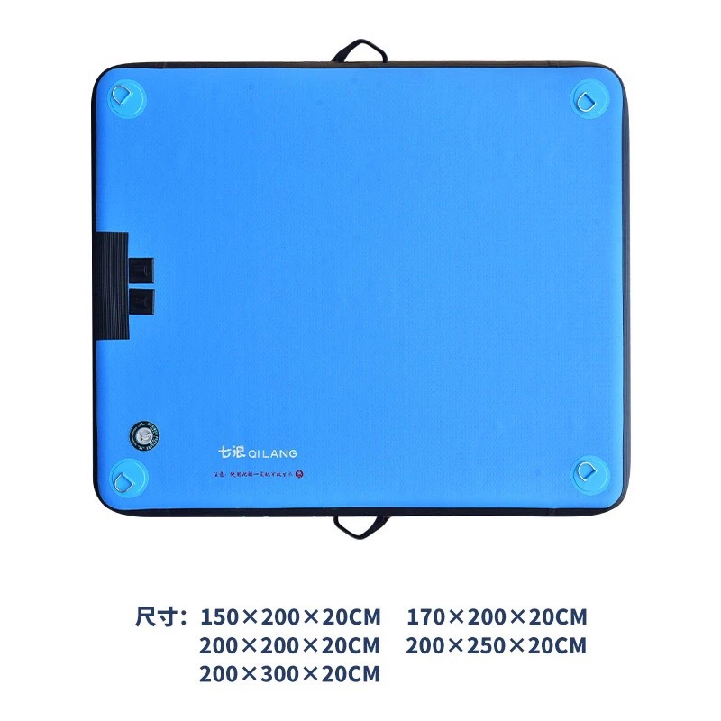 七浪充气浮台魔毯水袋配重款超厚拉丝料防撞防侧翻防刮耐磨船钓