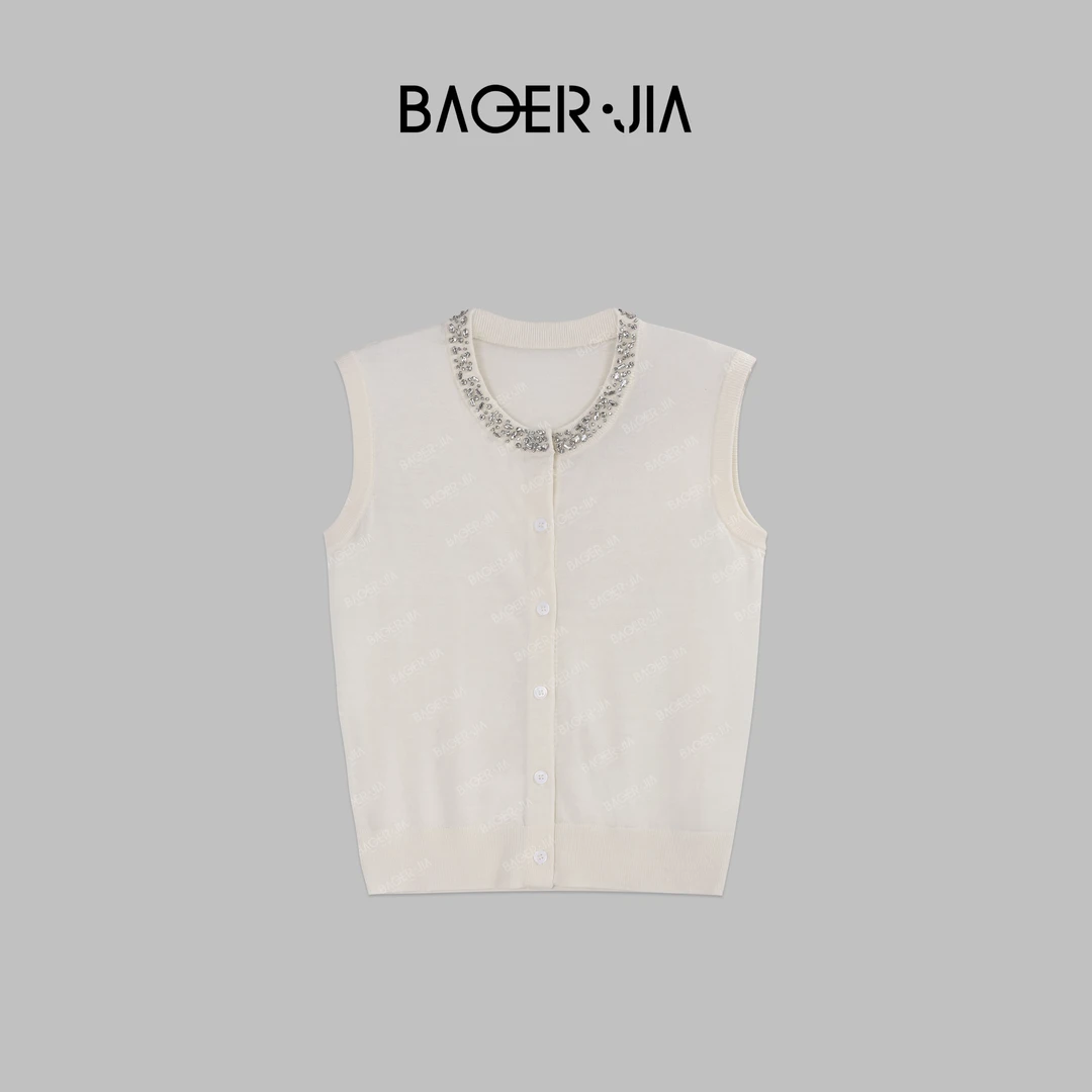 1-宝儿家BG13424205夏季穿搭新款定制时尚气质显瘦休闲圆领百搭