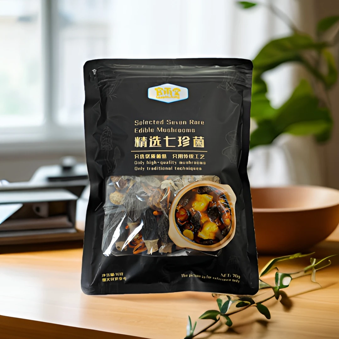 4525#精选七珍菌菇汤包优质传统脱水食用净含量70g/包