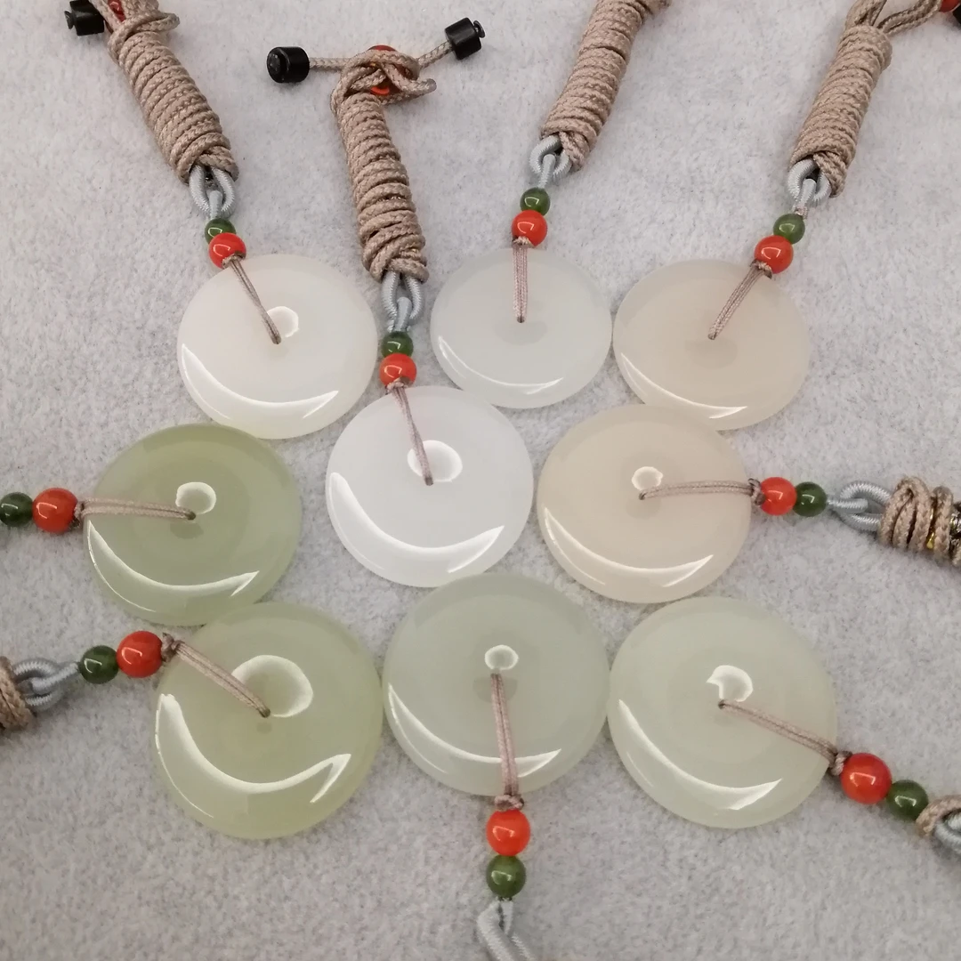 【欣妈珠宝】3983#和田玉平安扣（多样性发货，发一件）