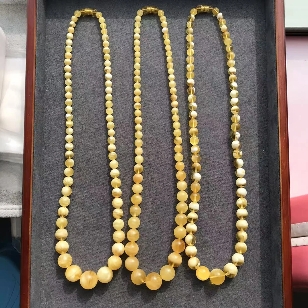 【欣妈珠宝】天然蜜蜡项链塔链#5845（多样性发一）