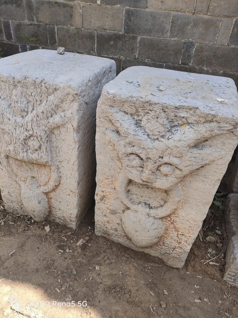 一对青石  上马石  不包邮