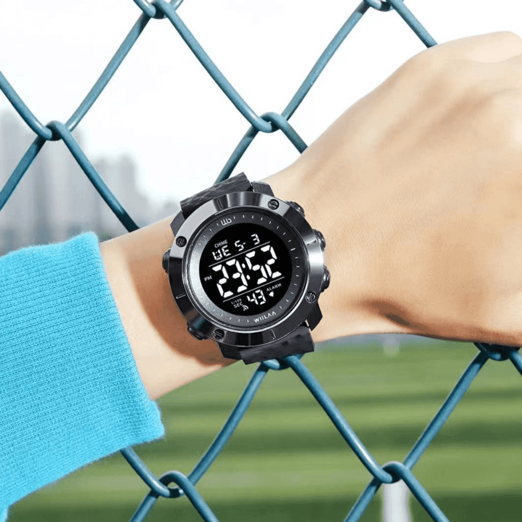 wiilaa 【官方正版】WL青少年多功能户外运动电子夜光防水手表男士腕表8042