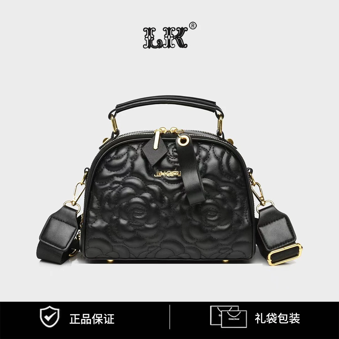 新款时尚轻奢百搭潮流女士单间斜挎包208黑色