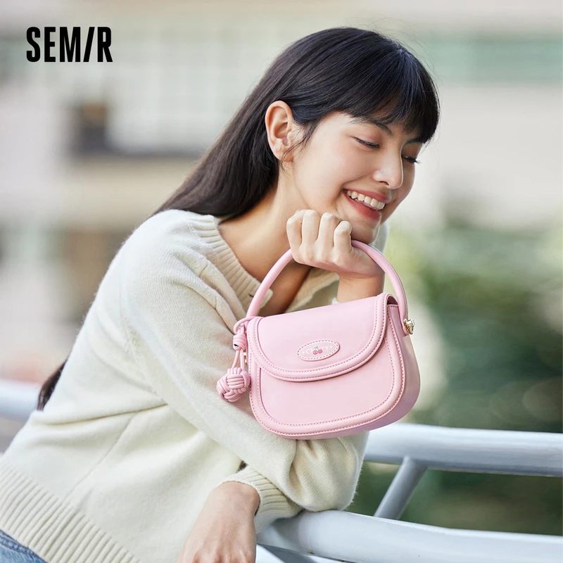 森马包包马鞍包女樱桃系列2024新款小巧精致手提包可爱时尚斜挎包