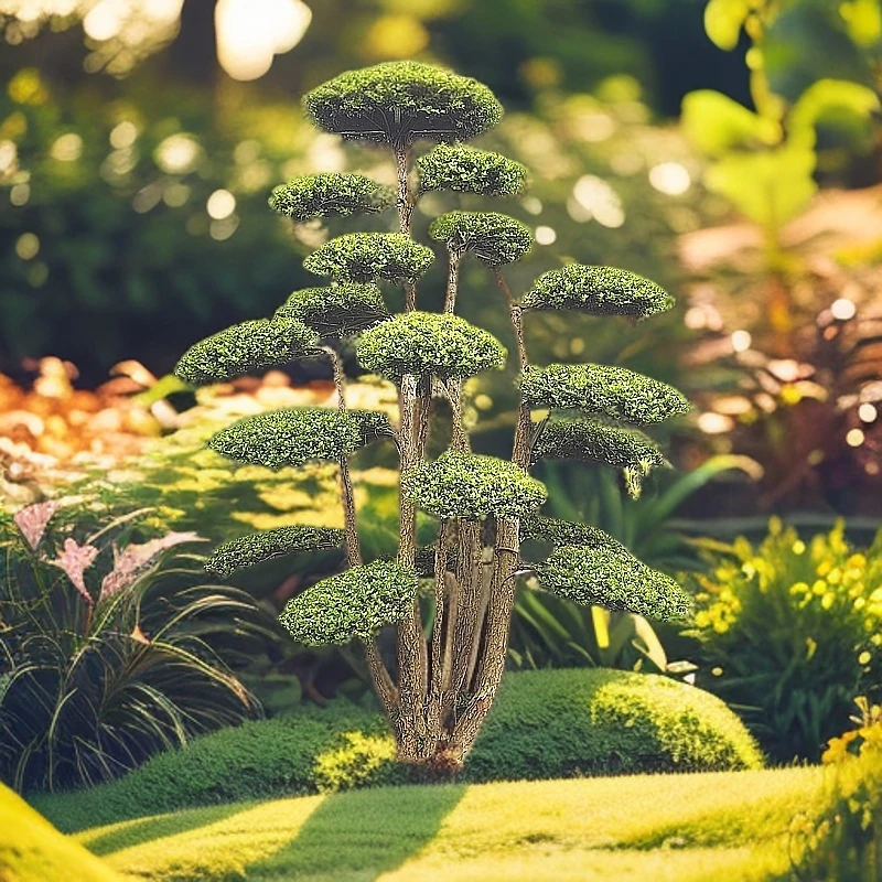 别墅庭院绿植对节白蜡造型树观叶美观易养