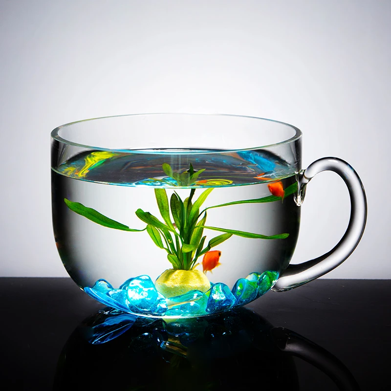 玻璃鱼缸水族箱桌面创意斗鱼缸懒人鱼缸客厅卧室鱼缸