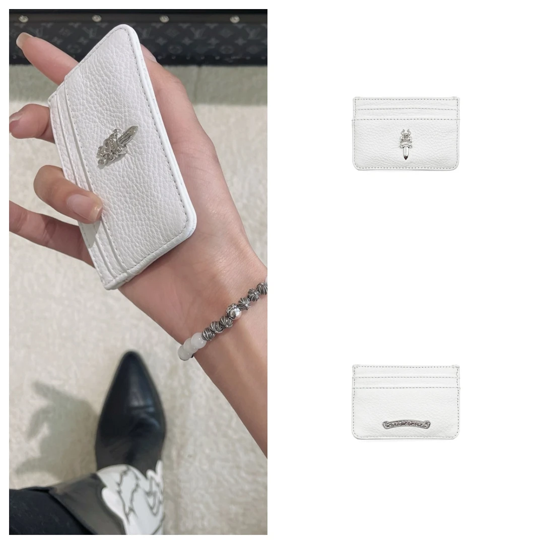 Chrome Hearts/克罗心 925银宝剑卷轴卡包 卡夹 白色