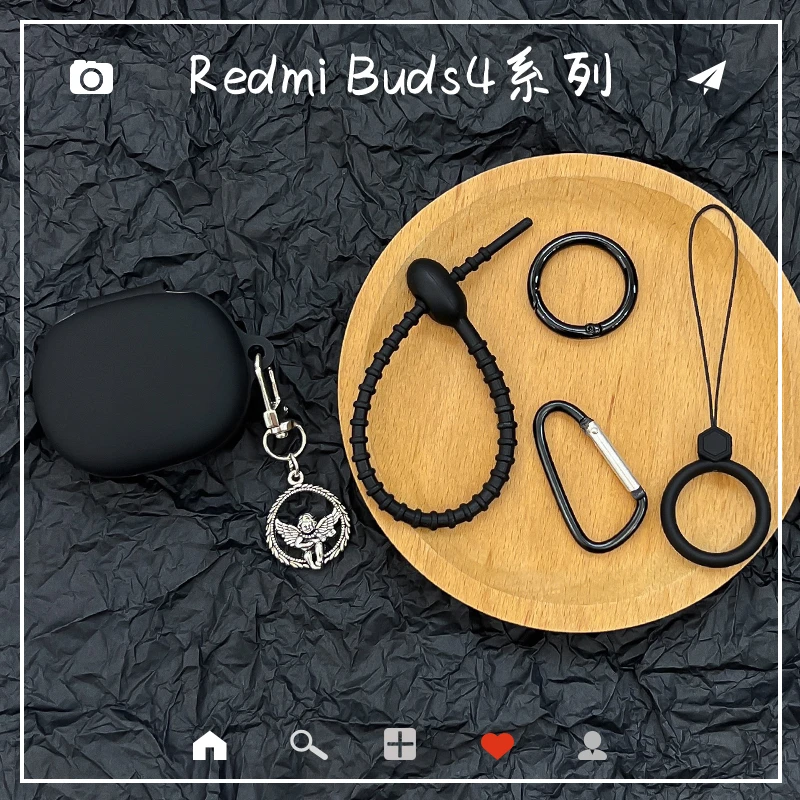 ins天使适用小米Redmi buds4活力版蓝牙耳机保护套红米buds4耳机