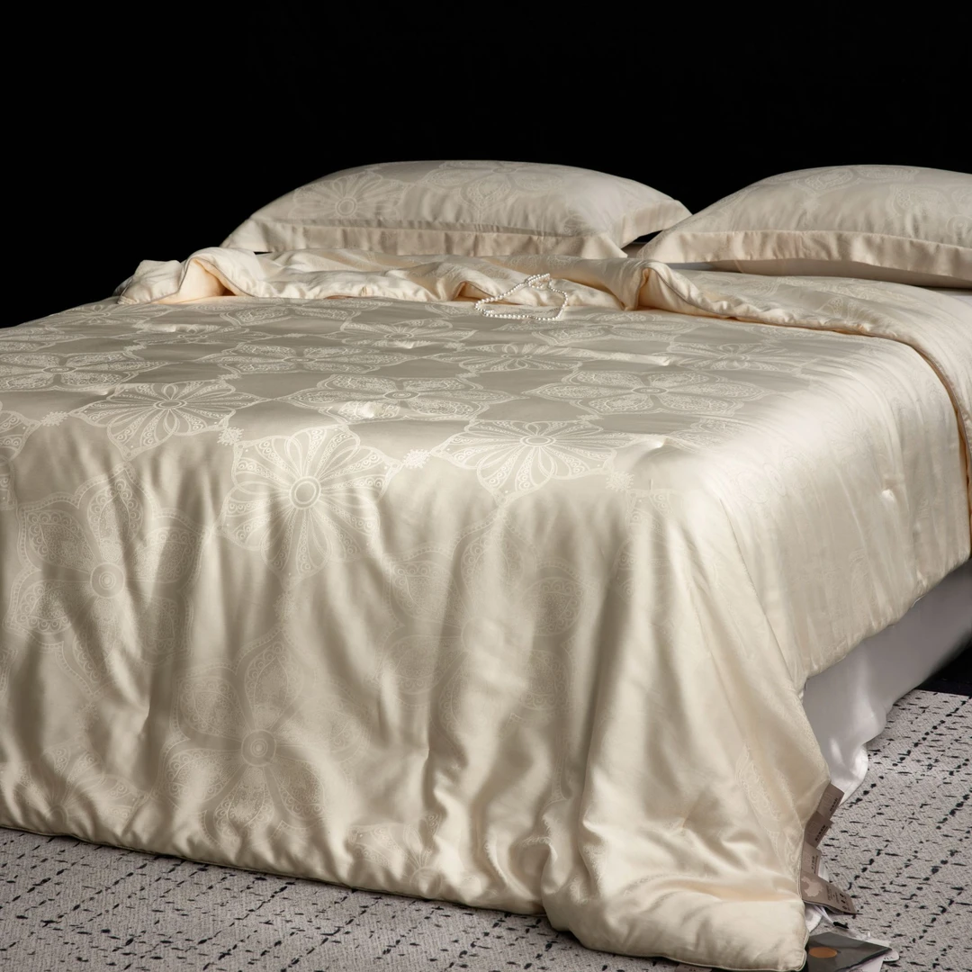 【100%桑蚕丝】丽笙高端珍品 精选手工去杂分拣桑蚕丝天丝棉被芯