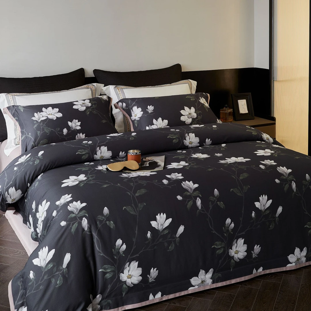 【单先生.花沁兰心】 JOMALONG/克拉棉绒系列 高端亲肤专柜款四件套