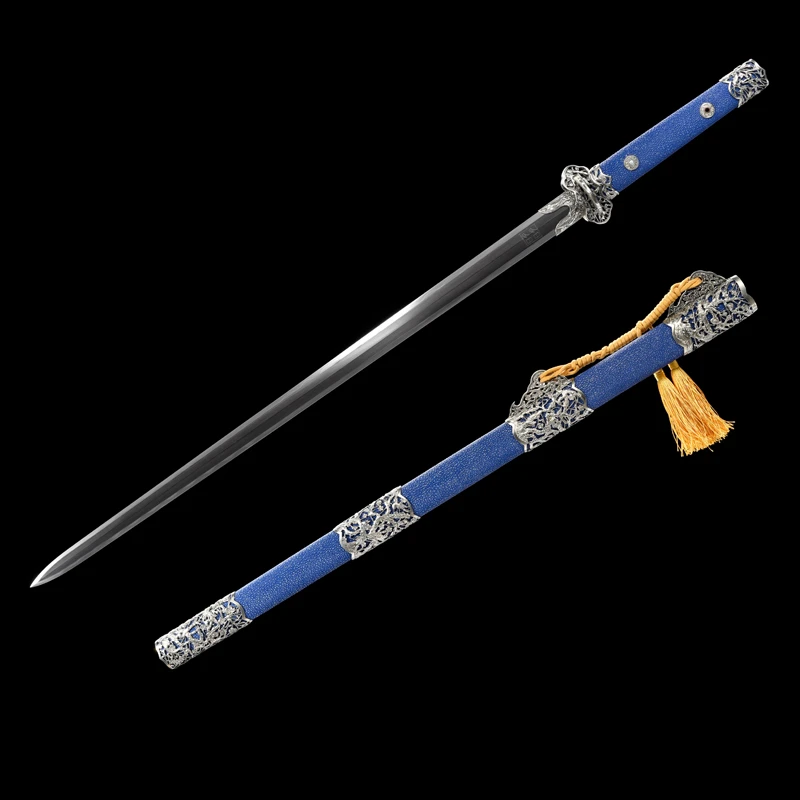 晾尊喜上眉梢 鱼皮 宝剑汉剑唐剑 乌兹镔铁 未开刃