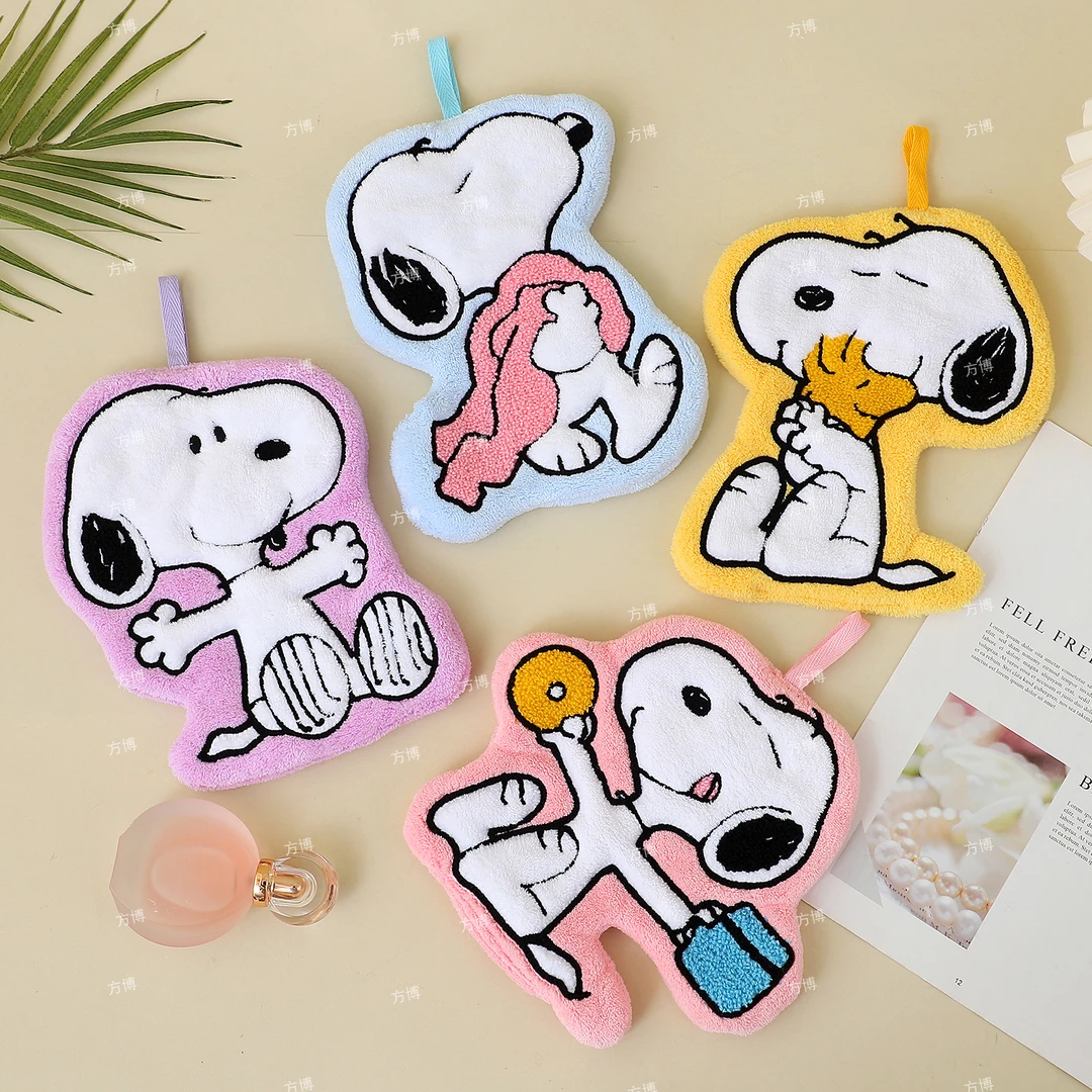 柔软卡通擦手巾挂式可爱吸水布毛巾厨房家用卫生家加厚手帕