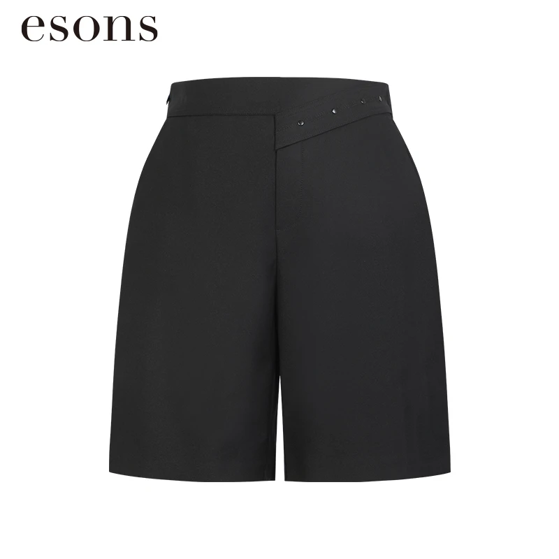 esons/爱城市【商场同款】休闲时尚直筒西装短裤34657100