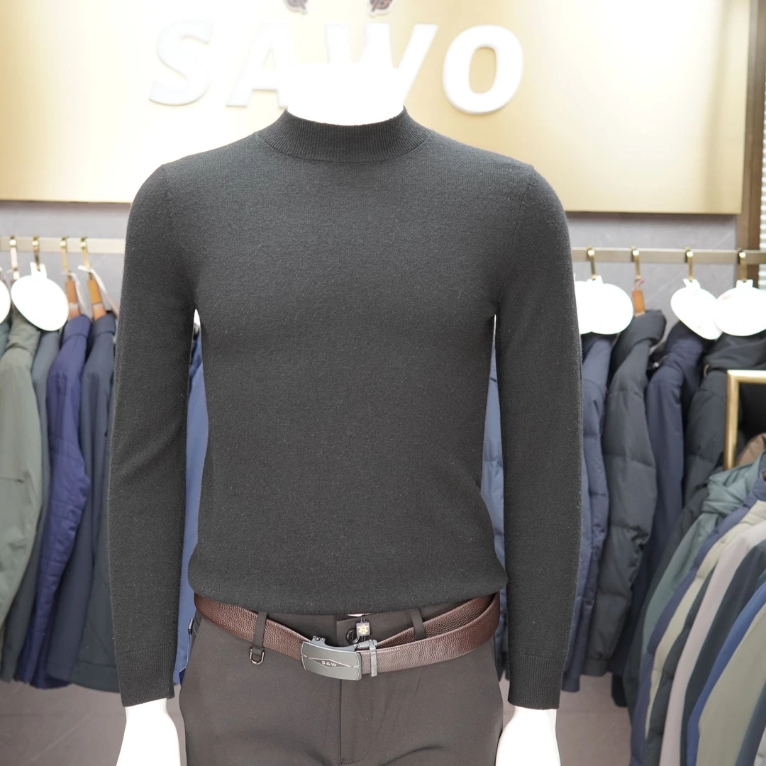 飒沃HS1192001 黑色羊毛衫