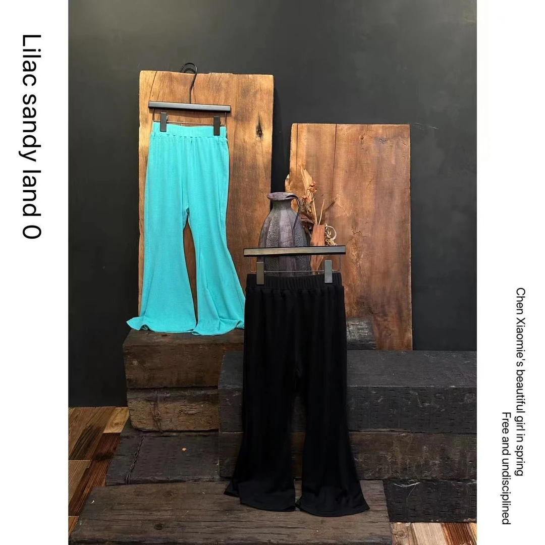 【小众喇叭裤】8006-1#麻麻们，这条喇叭裤轻松拿捏时髦感，必入