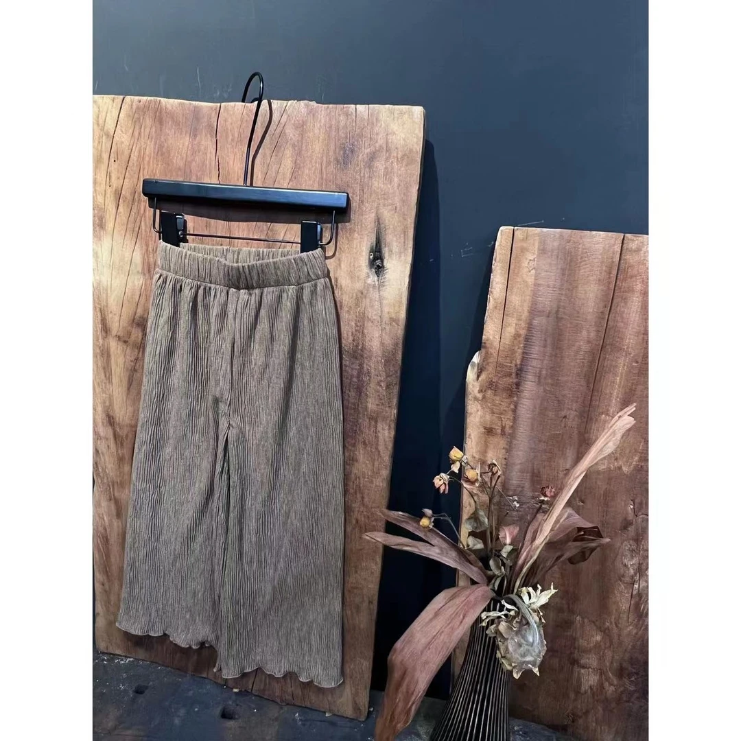 【阔腿裤】69123#儿童春款纯色百搭阔腿裤