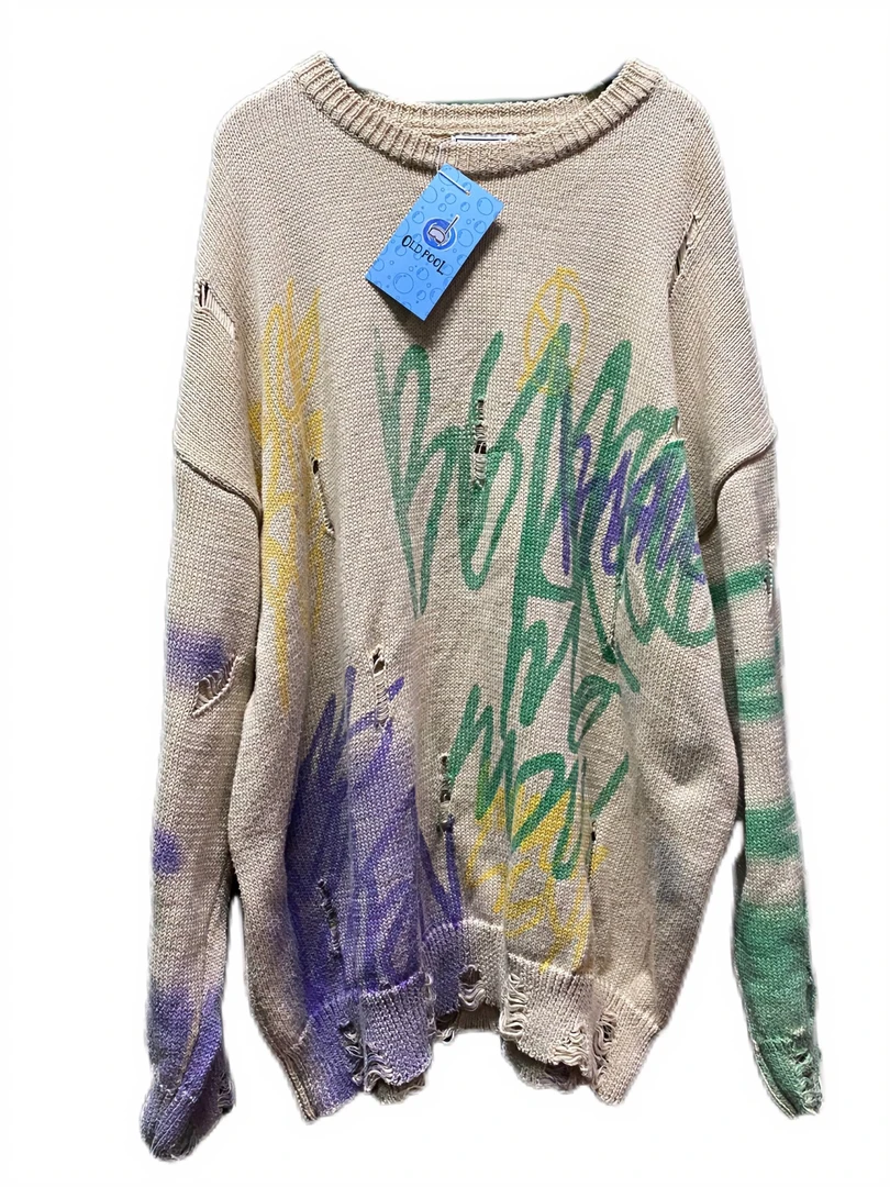 外贸孤品嬉皮千禧辣妹女装律动莫兰迪时尚亚文化复古外套中长款